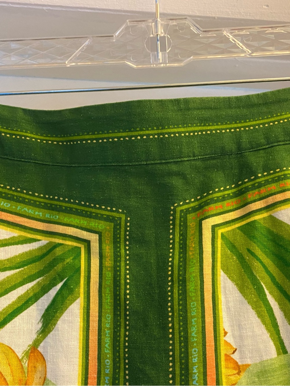 NWT, Farm rio fresh forest scarf midi skirt, size XS - Picture 2 of 5